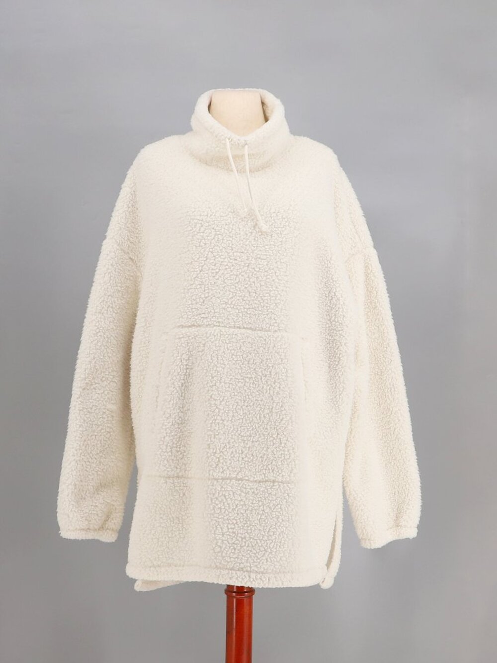 SOMA Sherpa Turtleneck Pullover in Off White Size XL/XXL